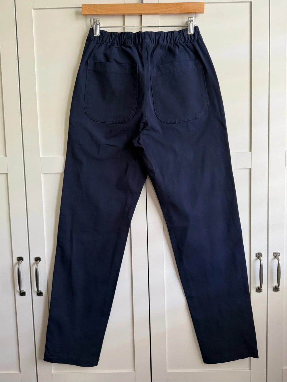 J.Crew Drawstring Pant in Stretch Cotton Blend in Navy Blue Size XS